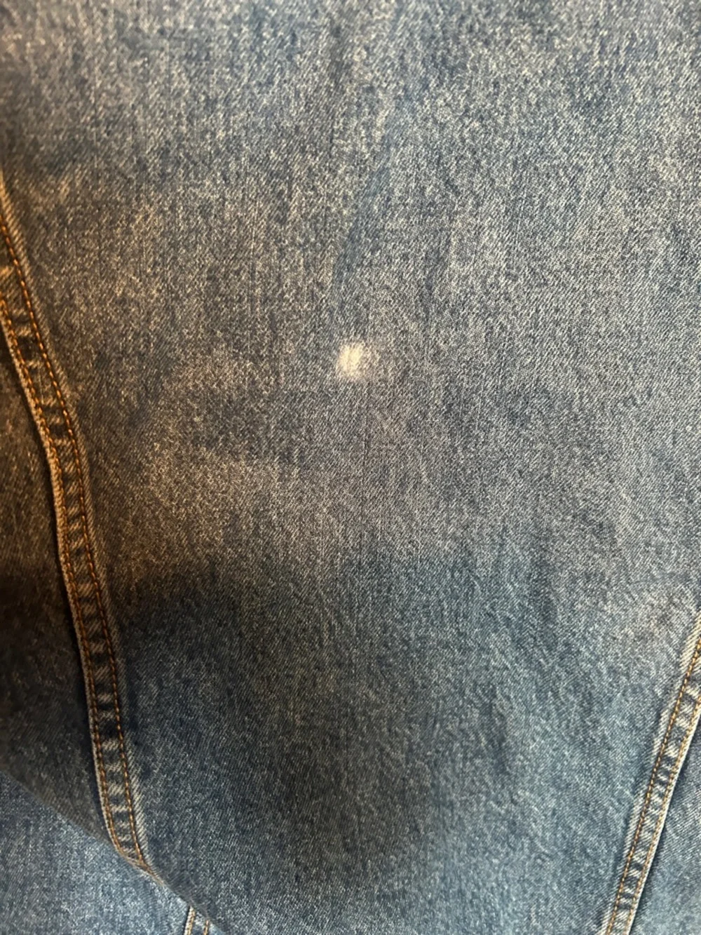 Levi's Blue Denim Jacket with Gray Hoodie Sleeves - Picture 10 of 10